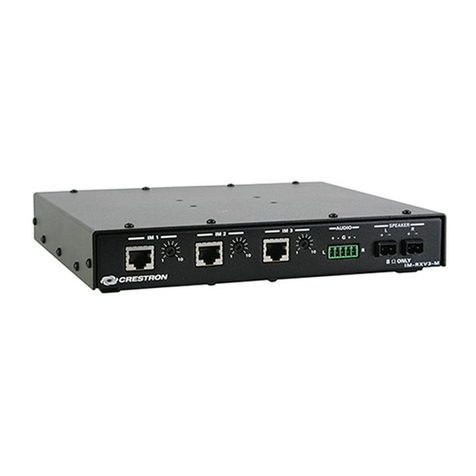 Crestron IM-RXV1-M Operations & installation guide