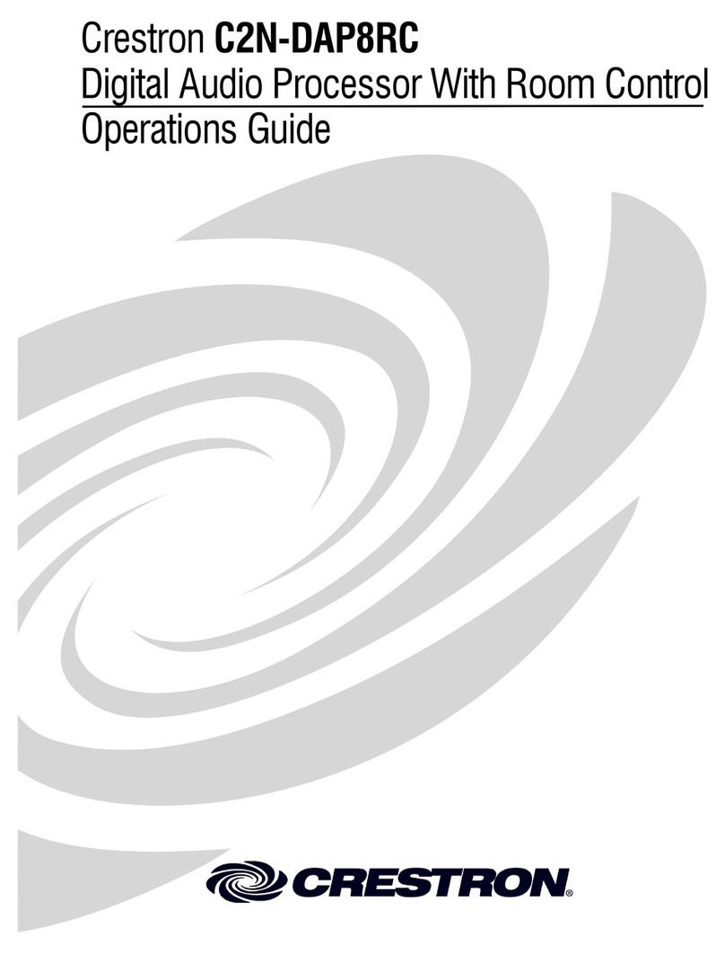 Crestron C2N-DAP8RC User manual