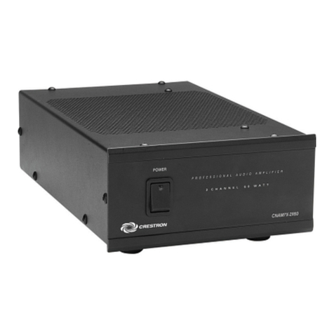 Crestron CNAMPX-2X60 User manual