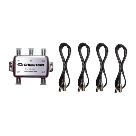 Crestron Four-Way Amplified Splitter SRD-SPL-4 installation guide