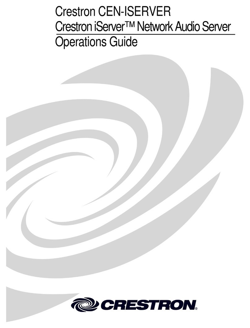Crestron CEN-iServer User manual