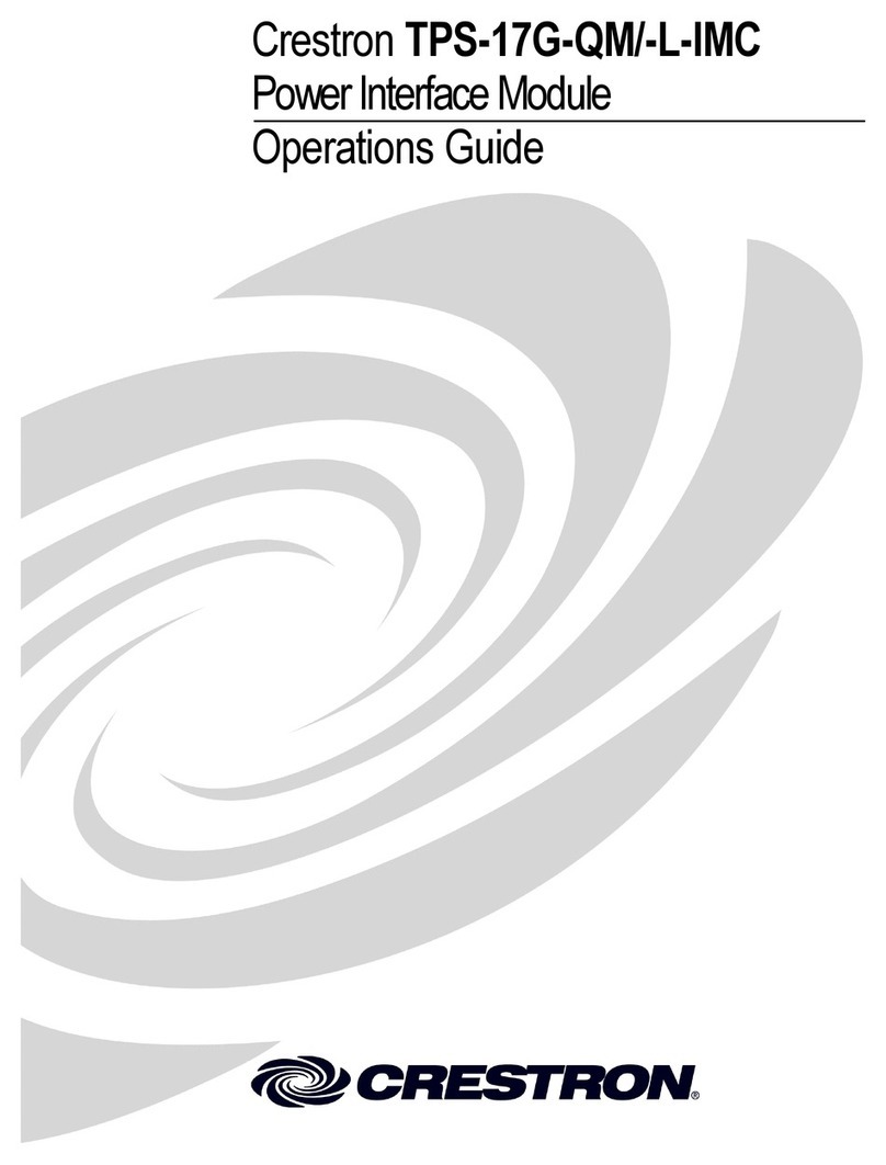 Crestron TPS-17G-QM/-L-IMC User manual