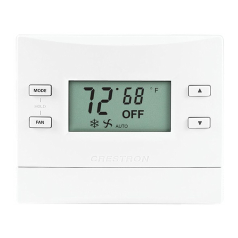 Crestron CHV-TSTATRF Operations & installation guide