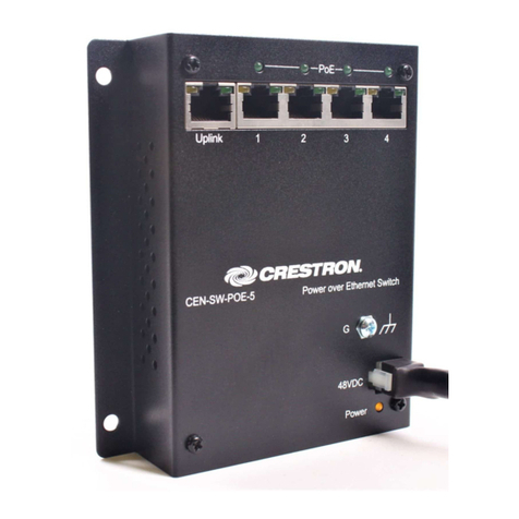 Crestron CEN-SW-POE-5 installation guide
