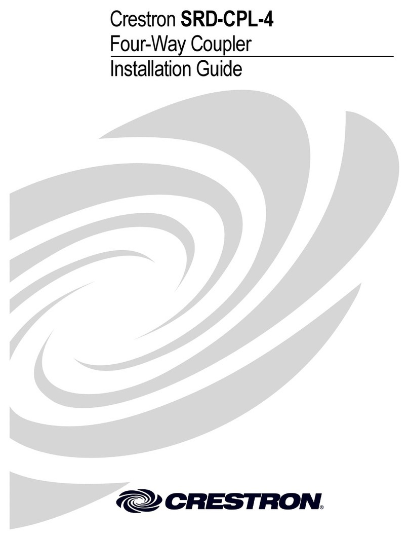 Crestron Four-Way Coupler SRD-CPL-4 installation guide