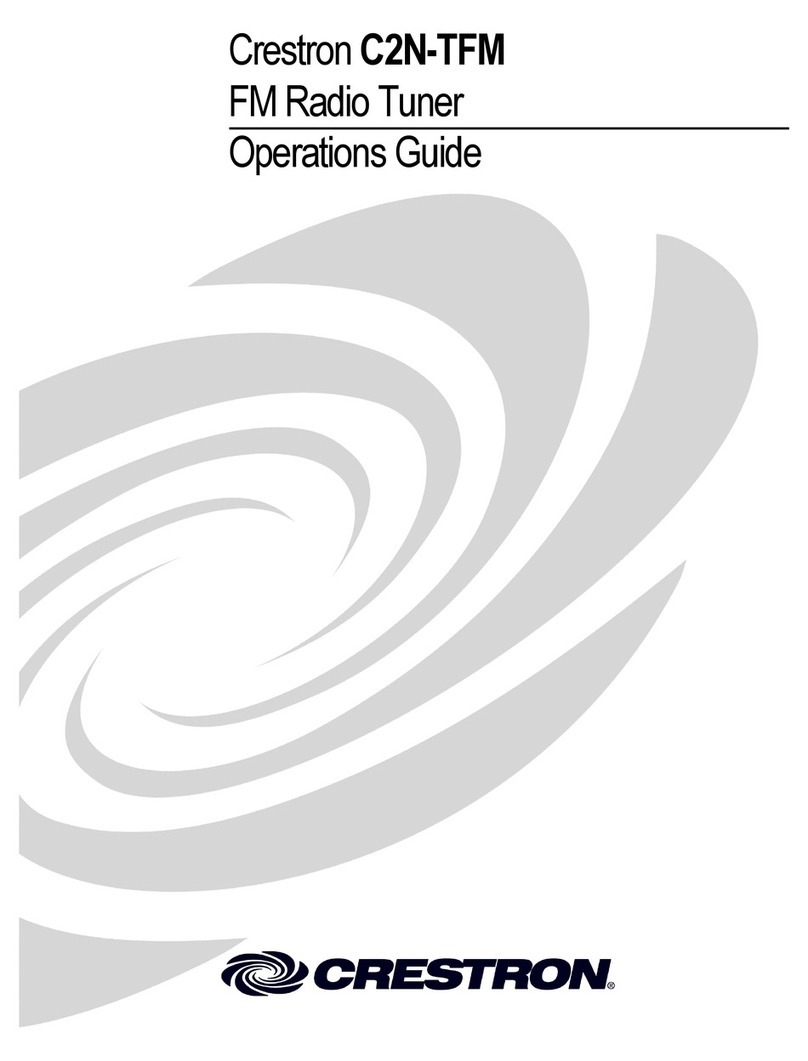 Crestron C2N-TFM User manual
