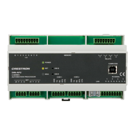 Crestron DIN Rail Control Processor DIN-AP2 Operations & installation guide