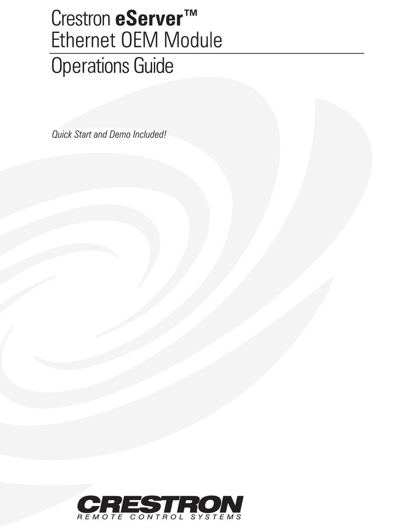 Crestron Ethernet User manual
