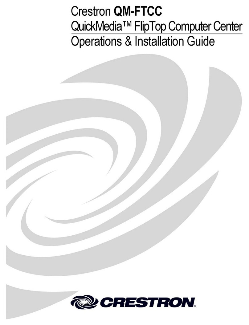 Crestron QM-FTCC Operations & installation guide