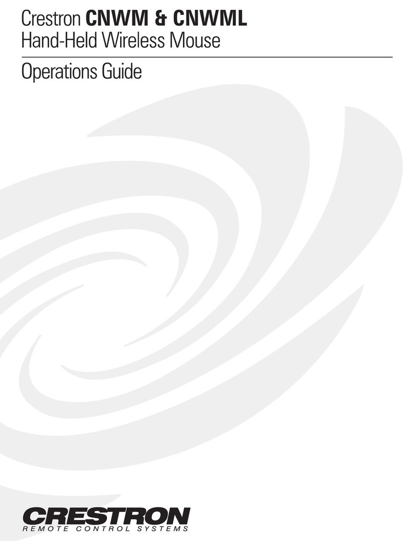 Crestron CNWM Operation guide