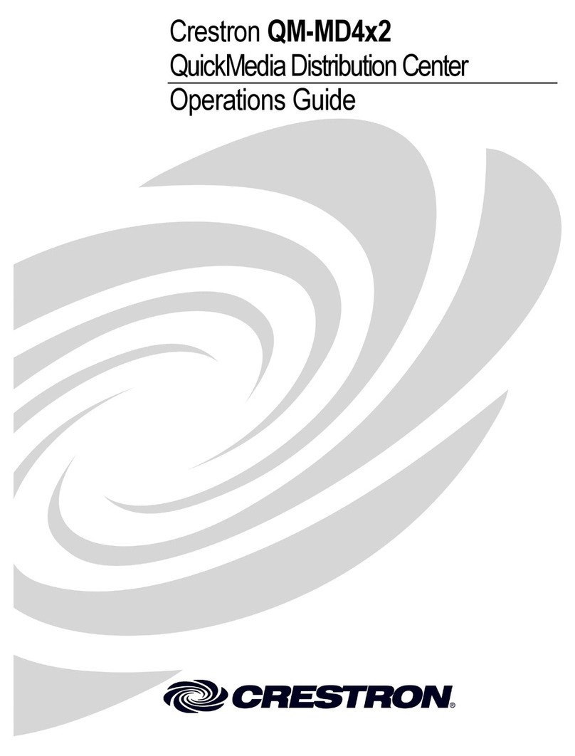 Crestron QM-MD4X2 User manual