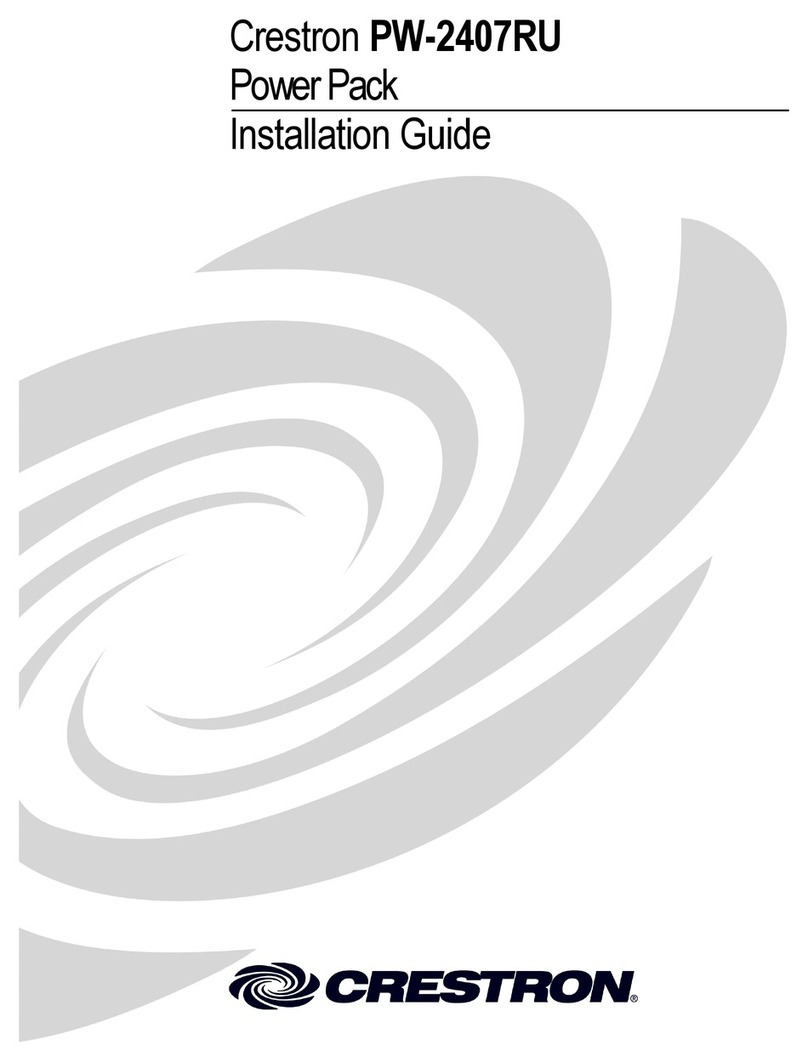 Crestron PW-2407RU User manual