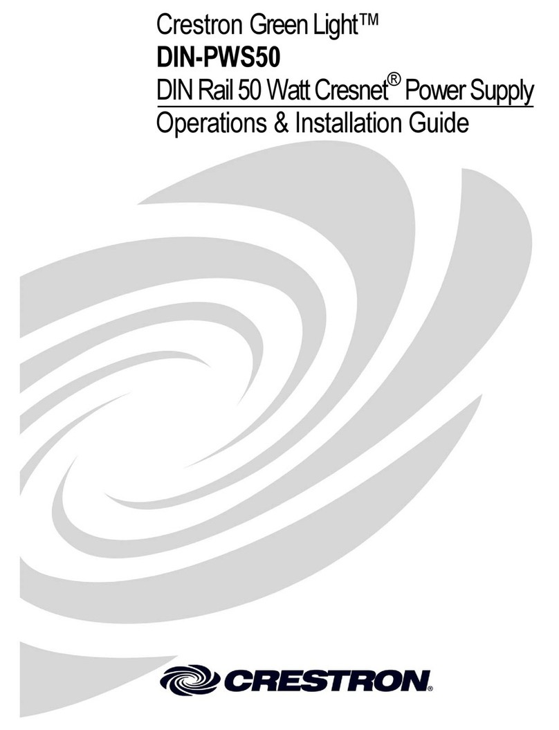Crestron Green Light DIN-PWS50 How to use