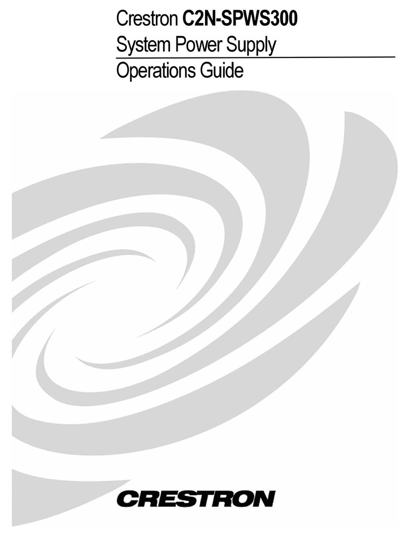 Crestron C2N-SPWS300 User manual