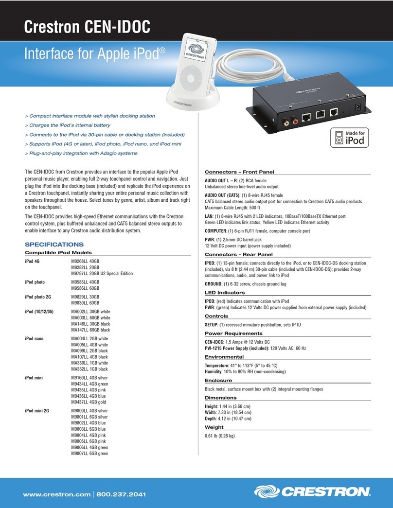 Crestron CEN-IDOC User manual