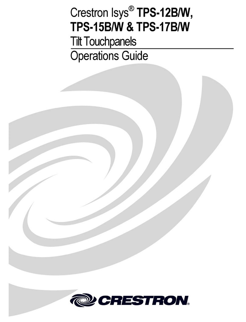 Crestron TPS-17B/W User manual