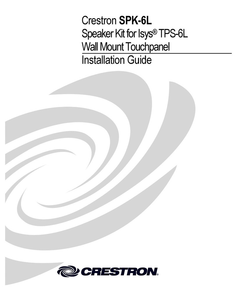Crestron SPK-6L User manual Crestron SPK-6L User manual