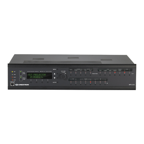 Crestron Multimedia Presentation System 300 MPS-300 User manual