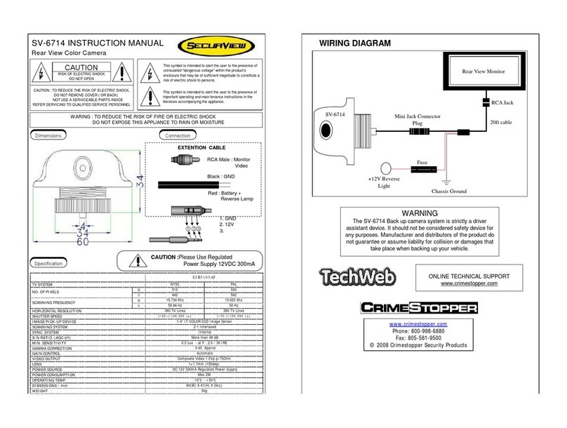 CrimeStopper SecurView SV-6714 instruction manual