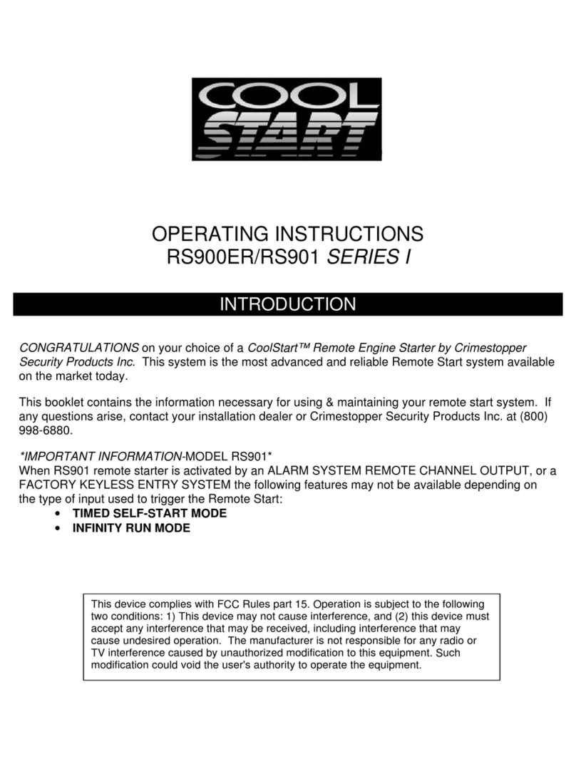 CrimeStopper RS901 RS900ER operating instructions CrimeStopper RS901 RS900ER operating instructions