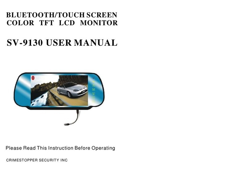 CrimeStopper COLOR TFT SV-9130 User manual