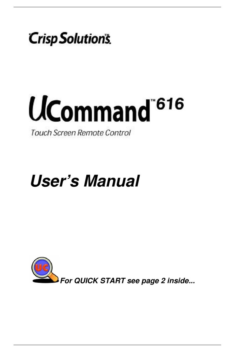 Crisp Solutions UCommand 616 user manual Crisp Solutions UCommand 616 user manual