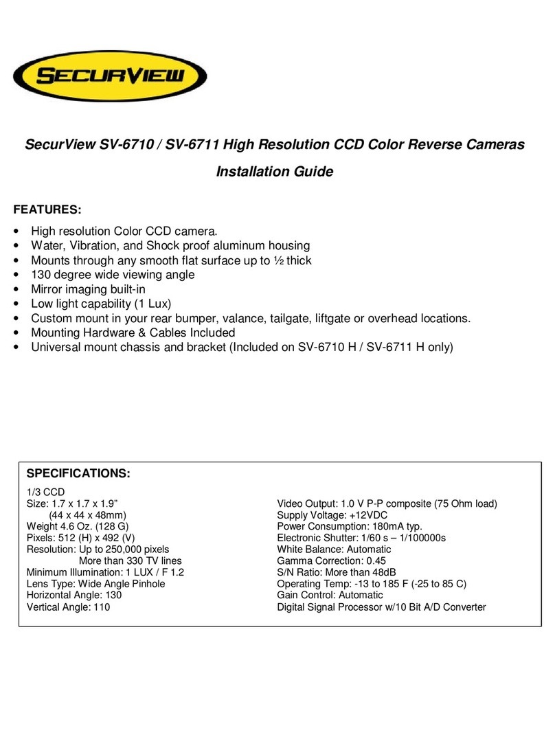 CrimeStopper SecurView SV-6710 installation guide