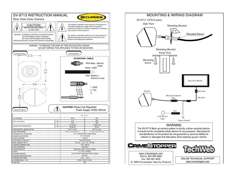 CrimeStopper SecurView SV-6713 instruction manual