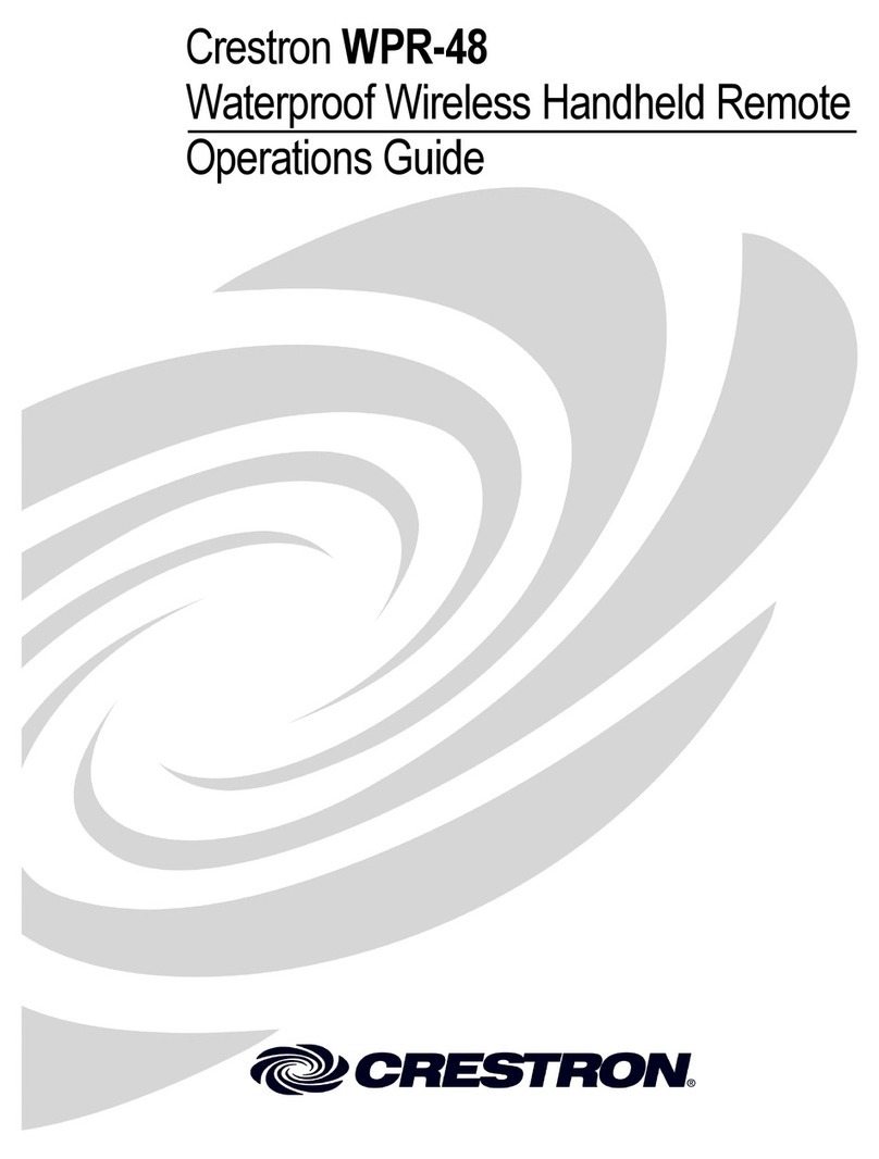 Crestron WPR-48 User manual