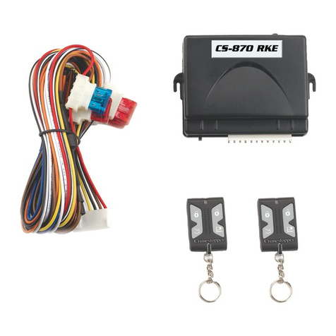 CrimeStopper CS-870RKE Installation and operating instructions