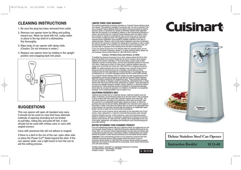 Cuisinart GHI0303IB-1-1 User manual