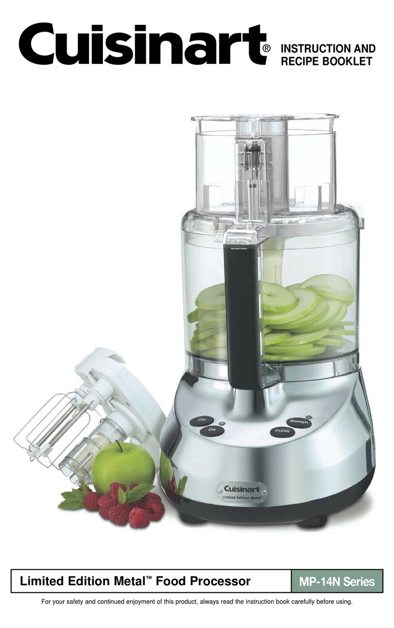 Cuisinart MP-14N Series Service manual