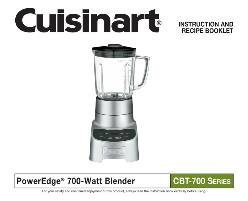 Cuisinart PowerEdge 09CE13231 Service manual