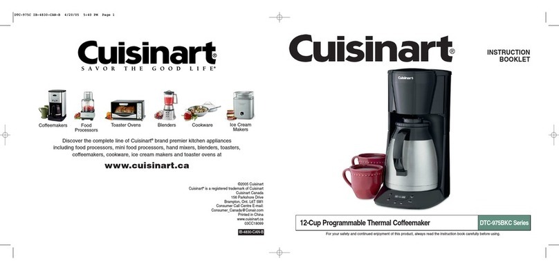 Cuisinart DTC-975 Series Instruction booklet