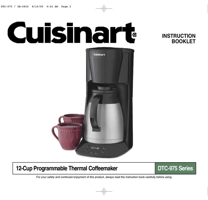 Cuisinart DTC-975 Series Instruction booklet