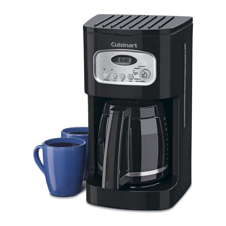 Cuisinart CLASSICTM DCC-1100 Instruction booklet