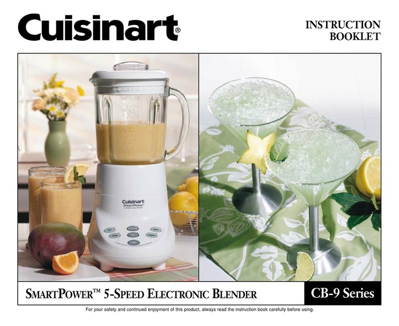 Cuisinart SmartPower CB-9 Series Instruction booklet