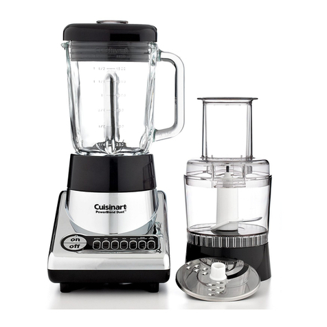 Cuisinart BFP-10CH - Duet Blender Food Processor... Instruction booklet