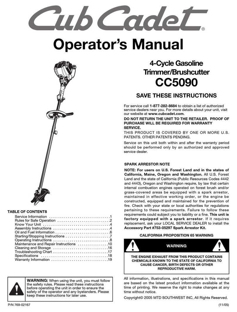 Cub Cadet CC5090 Operator's manual