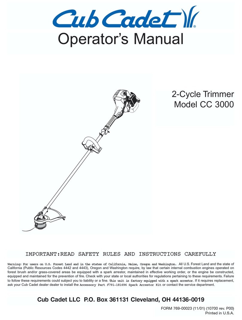 Cub Cadet Series CC3000 User manual