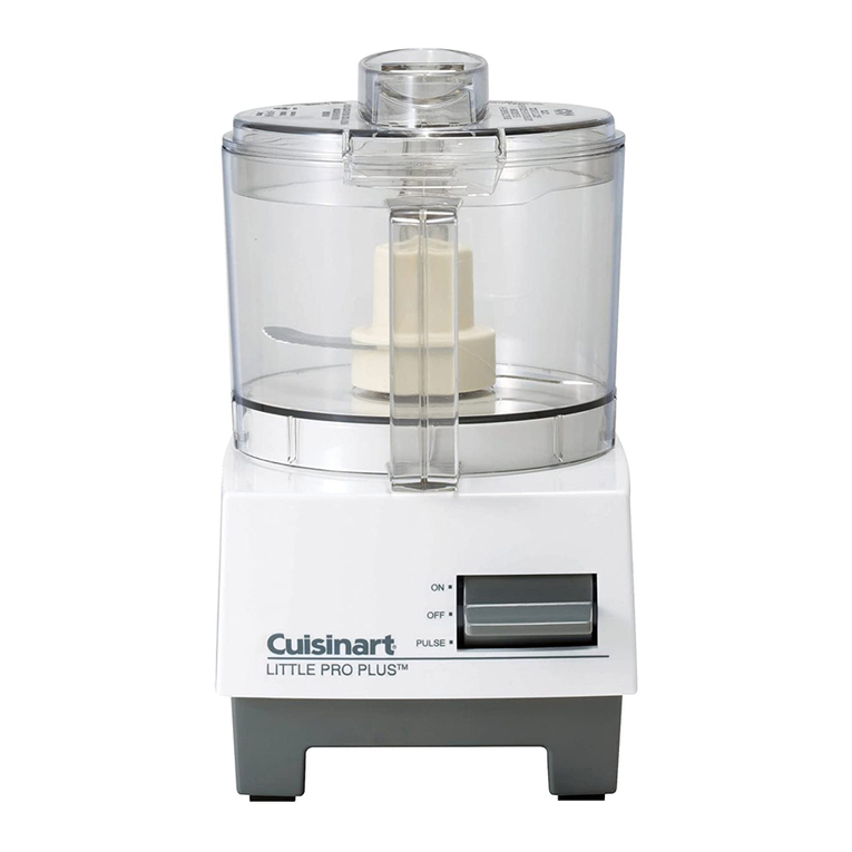 Cuisinart LPP INSTRUCTION AND RECIPE BOOKLET