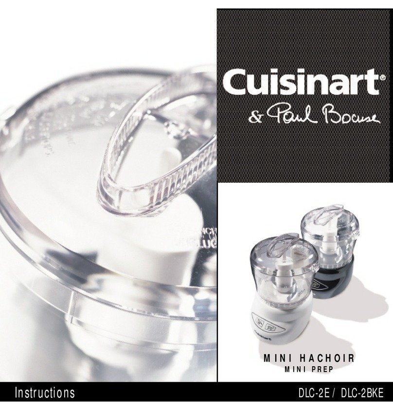 Cuisinart MINI PREP DLC-2BKE User manual Cuisinart MINI PREP DLC-2BKE User manual