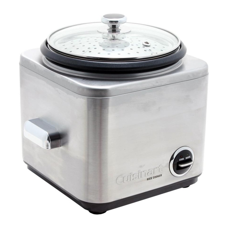 Cuisinart CRC-800 - 8 Cup Rice Cooker Service manual