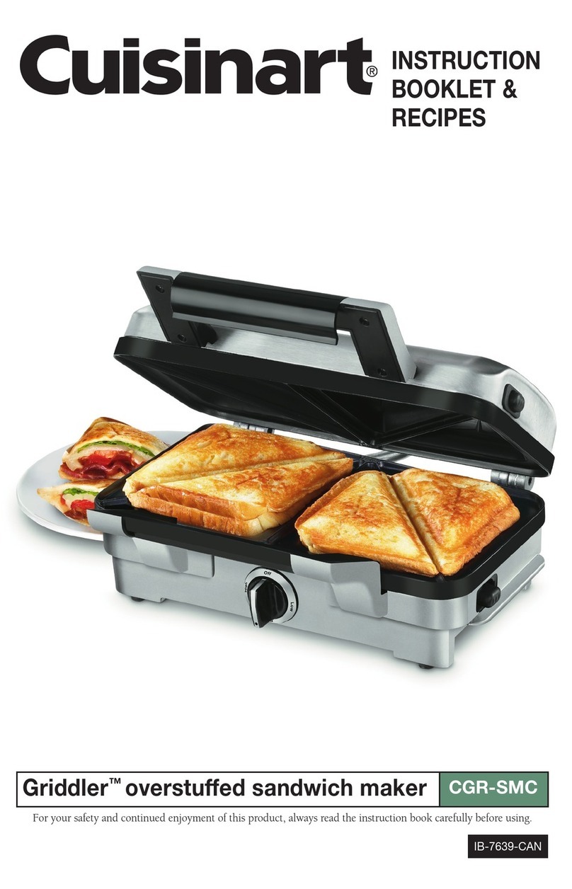 Cuisinart GRIDDLER CGR-SMC User manual