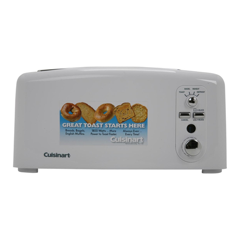 Cuisinart Tan-4 - 4 Slice Tandem Toaster Instruction booklet
