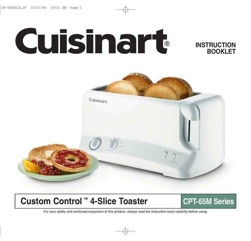 Cuisinart Custom Control CPT-65M Series User manual
