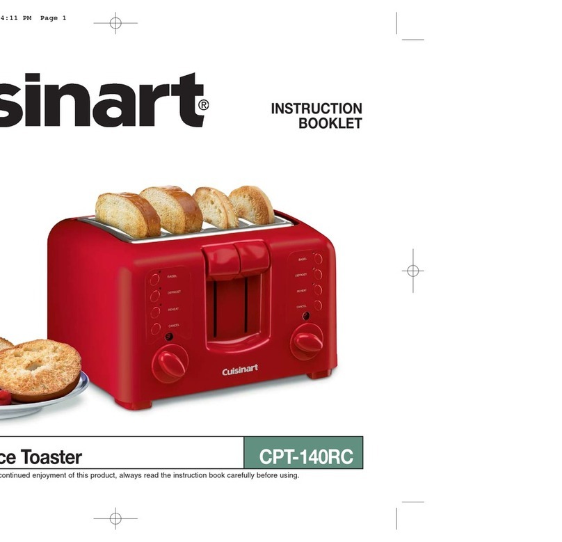 Cuisinart CPT-140RC Instruction booklet