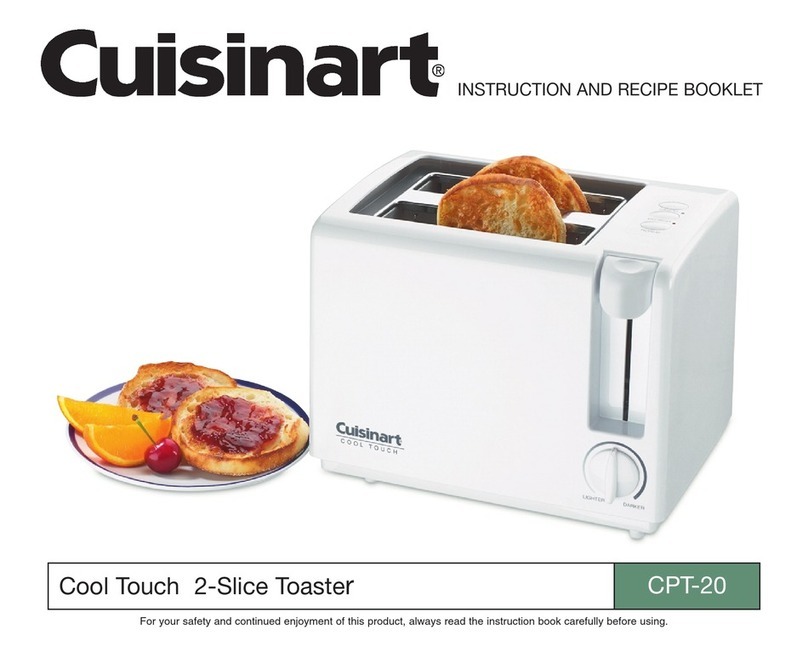 Cuisinart Cool Touch CPT-20 Service manual