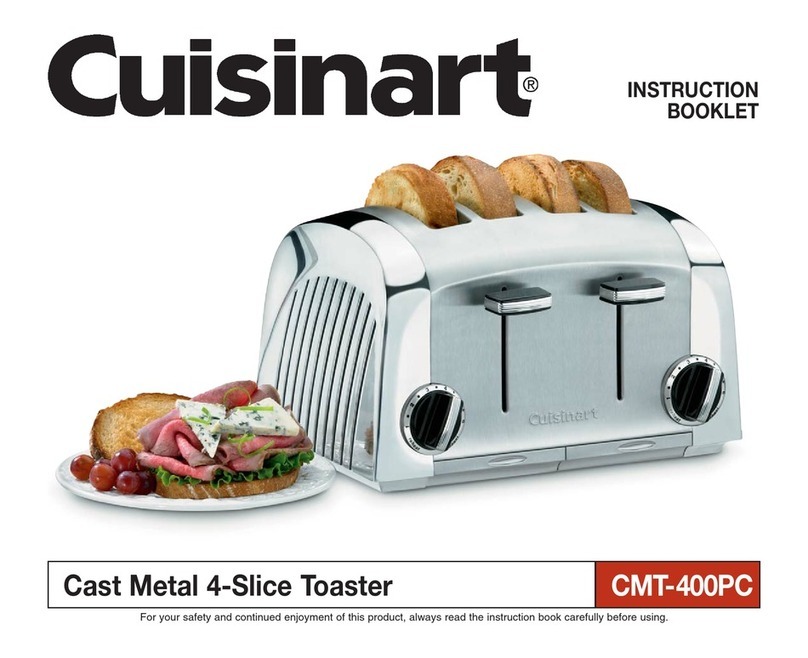 Cuisinart CMT-400PC Instruction booklet