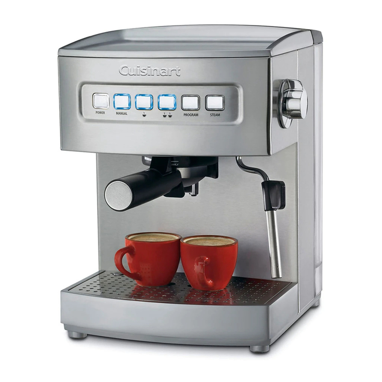 Cuisinart EM-200 - Programmable 15-Bar Espresso Maker User manual